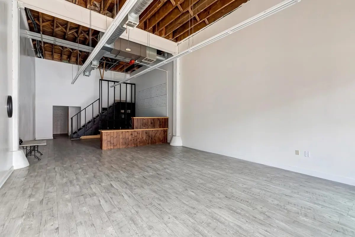 1048-1052 S Los Angeles Street &ndash; Interior with stair to second floor