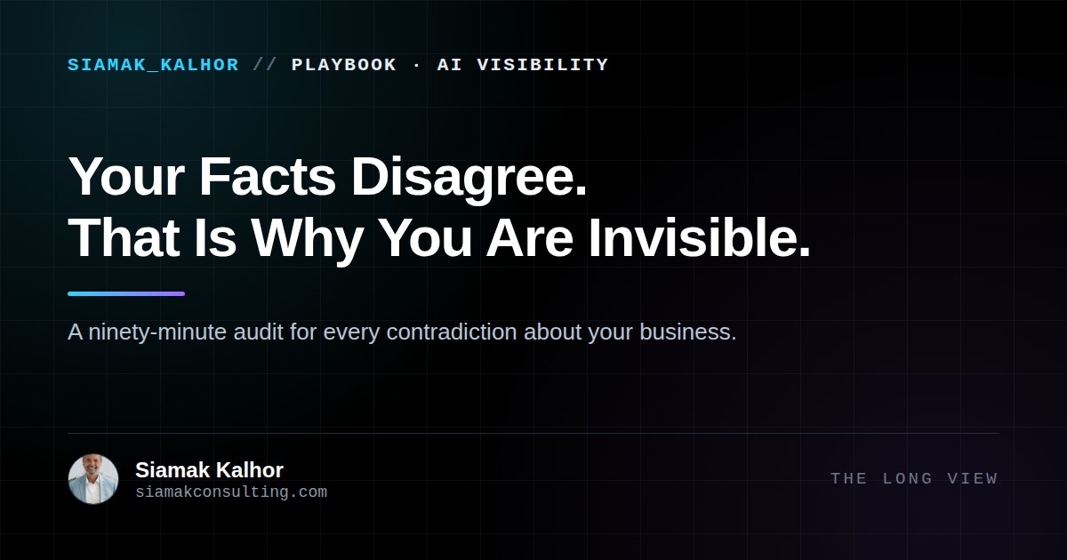 Cover image for the article: The Entity Contradiction Audit
